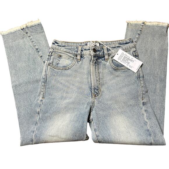 Dear John 11" HIGH RISE RAW HEM FRANKIE STRAIGHT SAN DIEGO Size 25 NWT - Picture 4 of 6